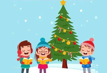 Tradiční zpívání u vánočního stromu