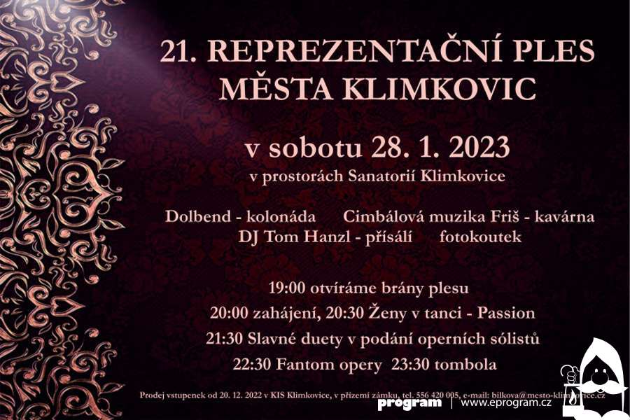 Reprezentační ples města Klimkovice