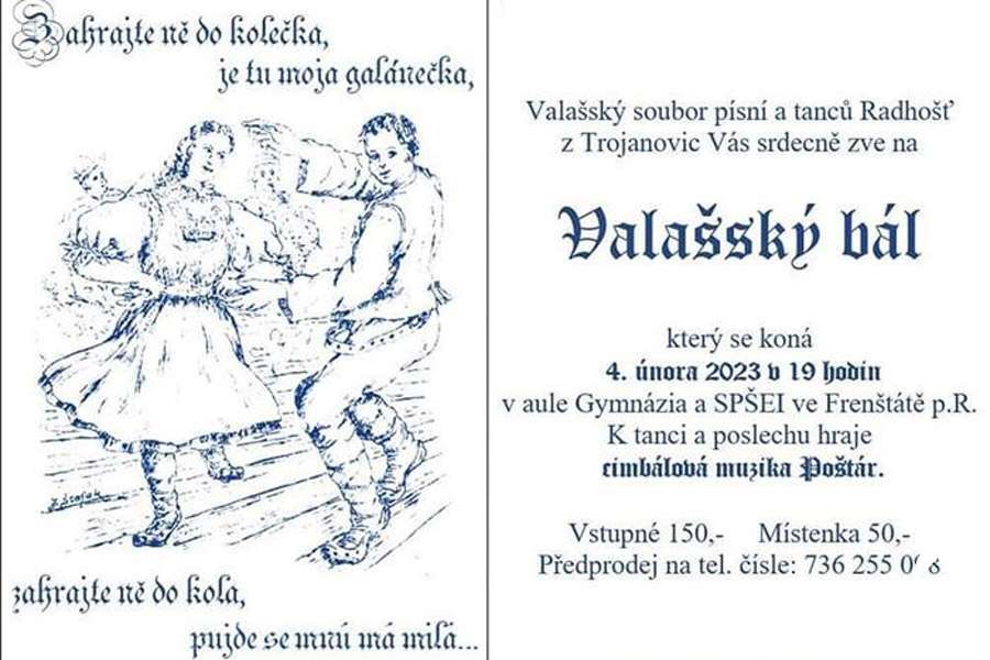 Valašský bál s Poštárem - Valašský soubor písní a tanců Radhošť z Trojanovic