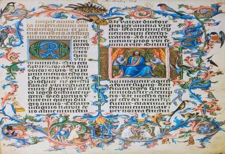 Vídeňský, bohatě iluminovaný rukopis Zlaté buly Karla IV.