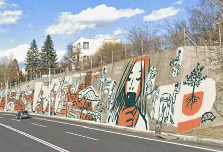 Opěrnou zeď na Bazalech ozdobí zajímavý mural