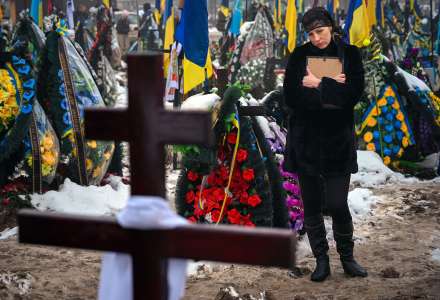 Ostrava si připomíná roční výročí ruského útoku  na Ukrajině