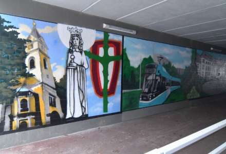 Další podchod v Ostravě zdobí nová malba